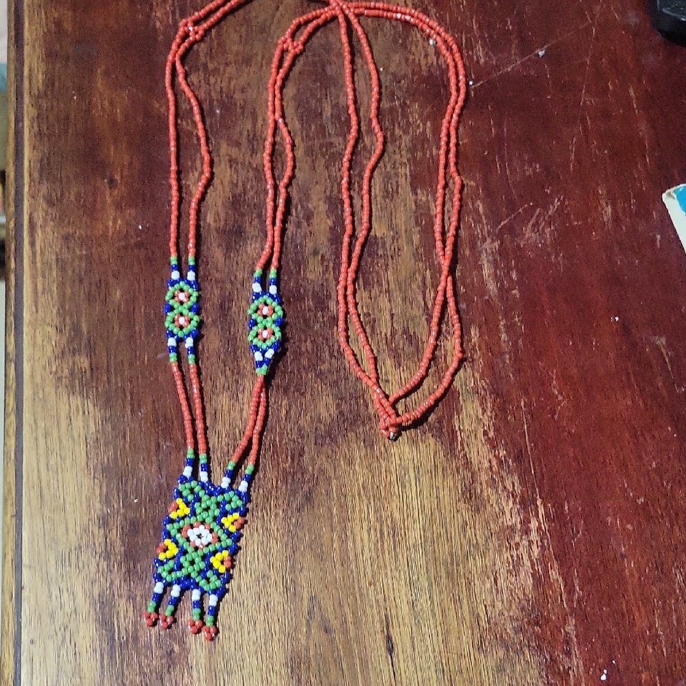 Vintage 18" Glass Bead Necklace